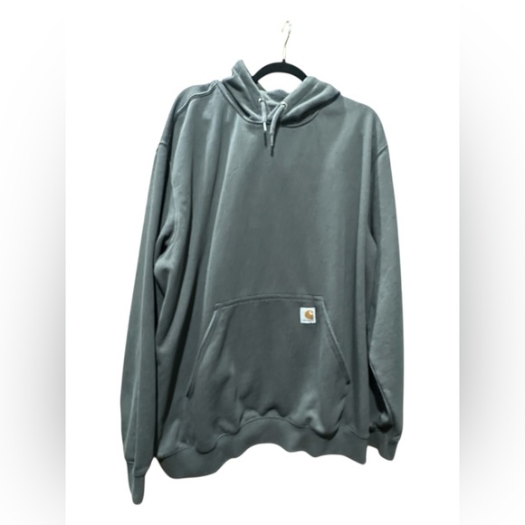 Carhartt Loose-Fit Midweight Logo Hoodie for Men - Picture 2 of 5